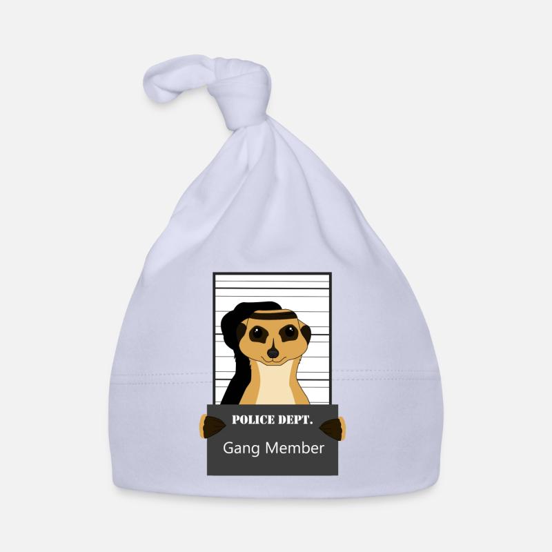Erdmännchen, Erdmännchen Mungo, Erdmännchen relax - Baby Bio-Mütze - Sky
