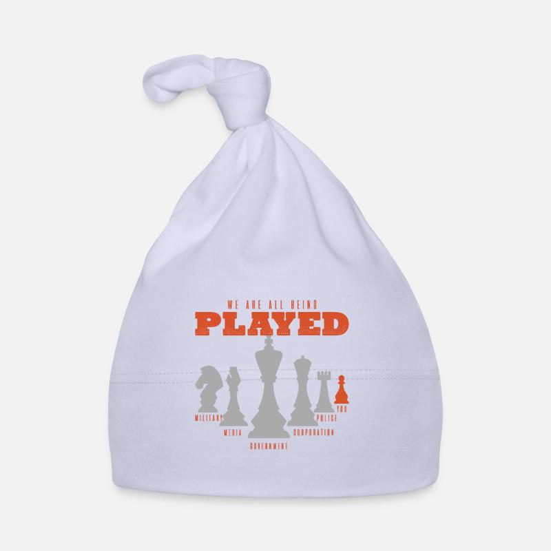 Chess, chess pawns, chess king Organic Baby Cap
