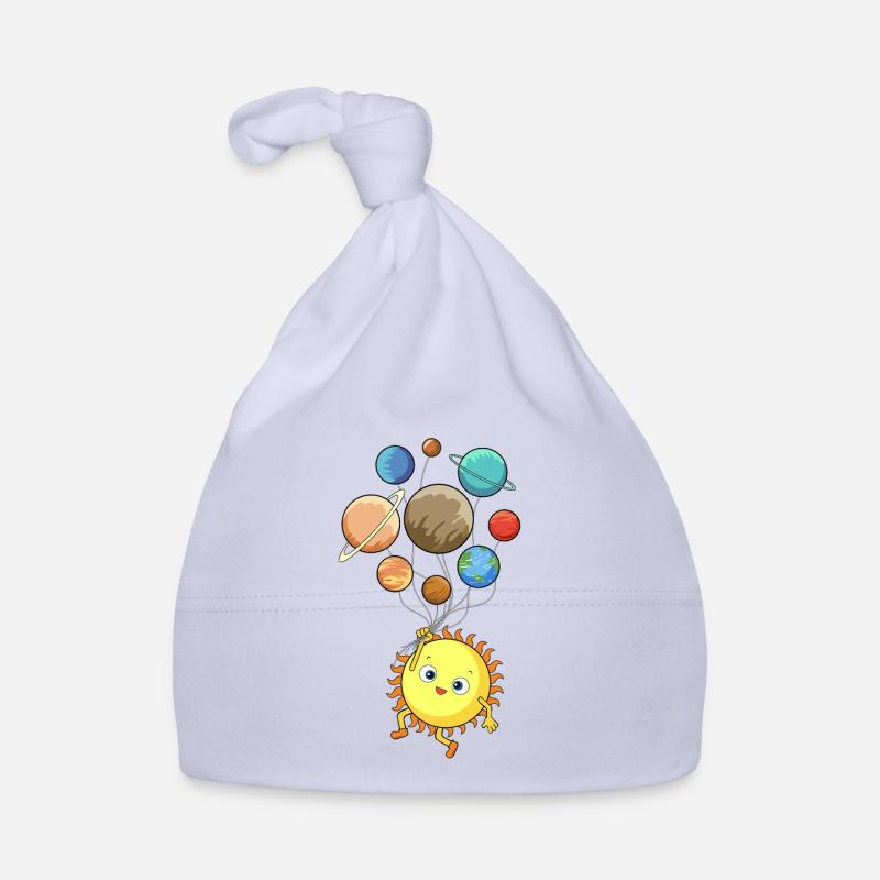 Sonnenystem Planeten Sonne Luftballons Baby Bio-Mütze