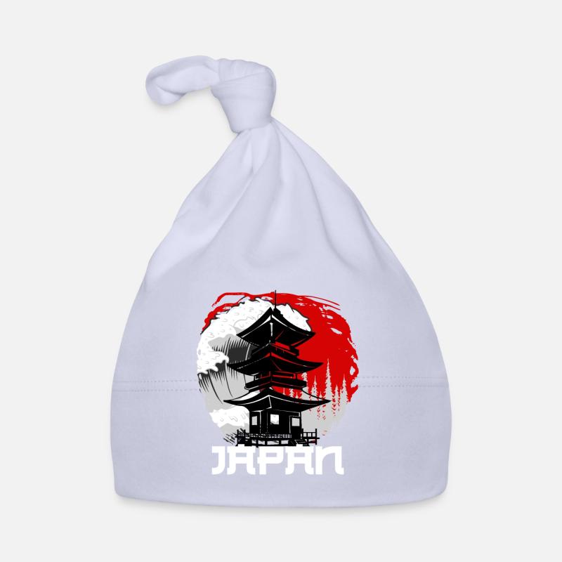 Japon - Bonnet bio Bébé - ciel
