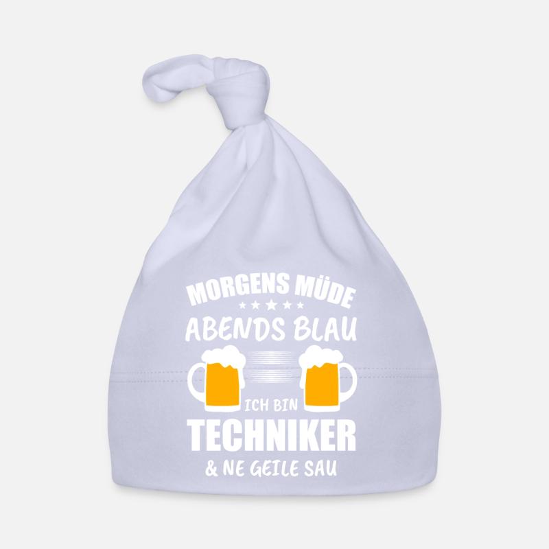 Techniker Computer Technik Geschenk - Baby Bio-Mütze - Sky