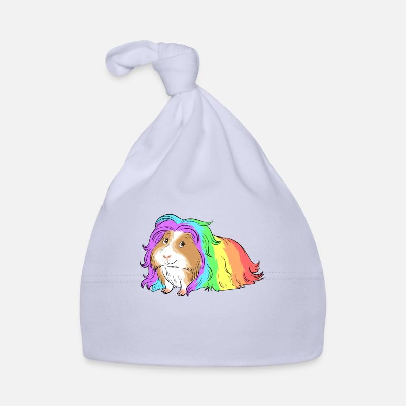Cochon d'Inde arc-en-ciel coloré Bonnet bio Bébé