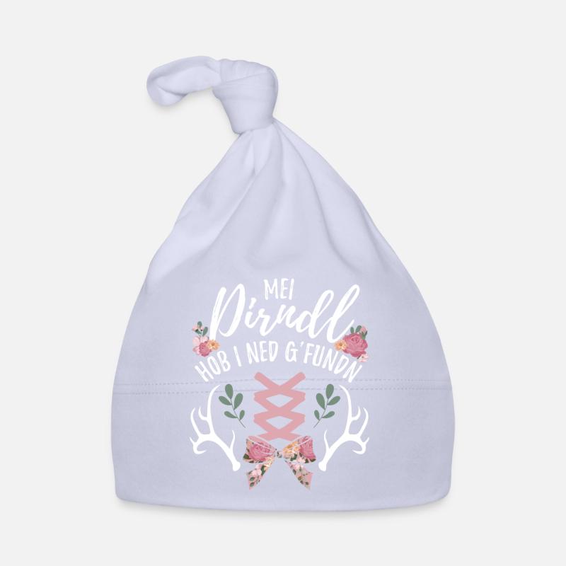 lustiges Dirndl Kostüm Design bayrischen Spruch Baby Bio-Mütze