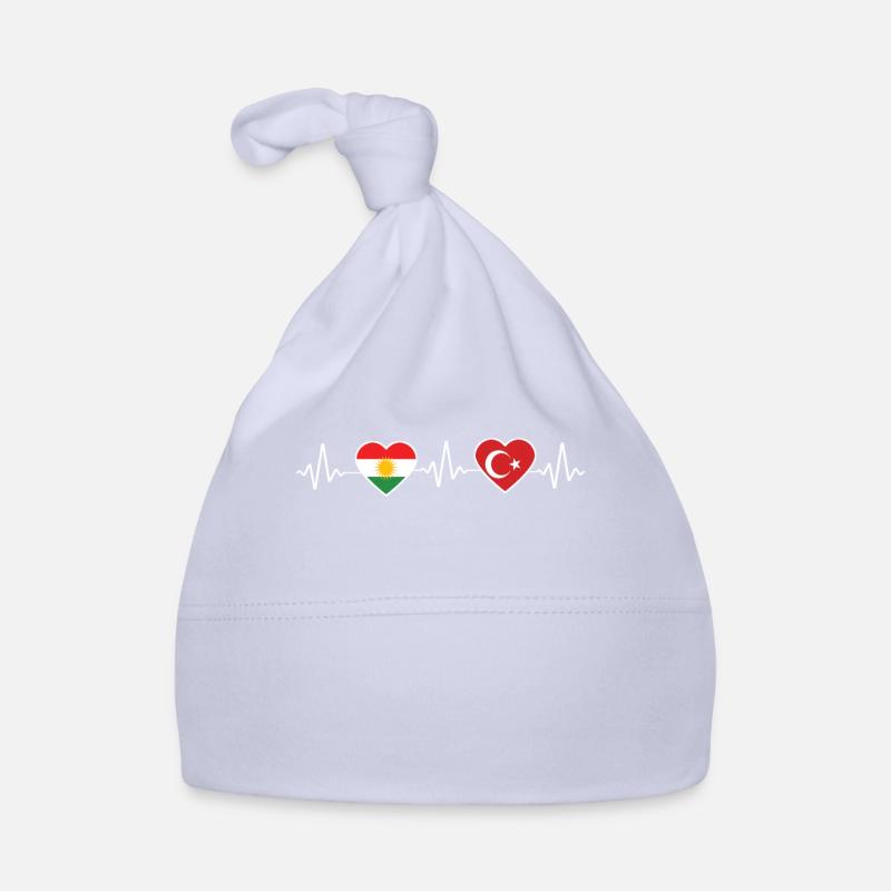 Kurdistan Turquie Kurde Gift - Bonnet bio Bébé - ciel