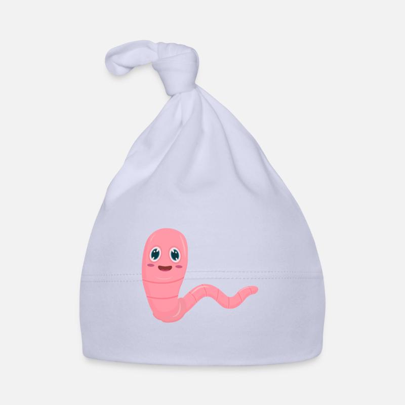 Worm Earthworm Organic Baby Cap