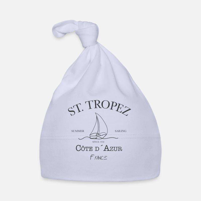 St Tropez Summer Sailing grey edition Bonnet bio Bébé
