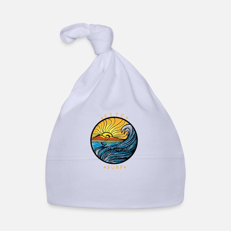 Kite Kiteboarding Kitesurfer Kiteboarding Gift - Bonnet bio Bébé - ciel