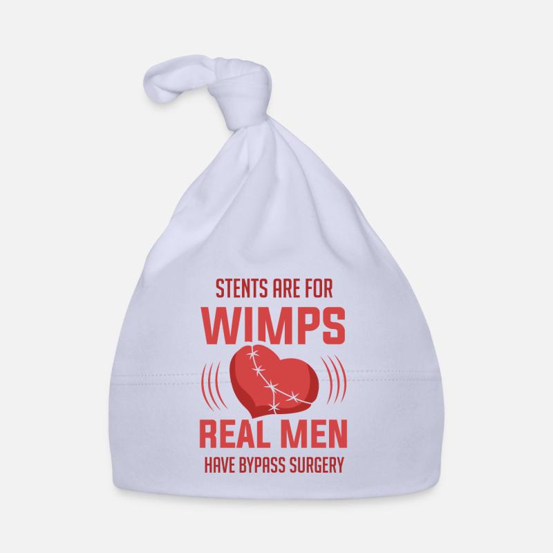 Offene Herz Bypass Operation Survivor Stents Wimps Baby Bio-Mütze