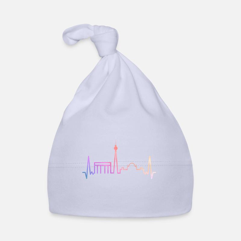 Skyline de Berlin - Bonnet bio Bébé - ciel