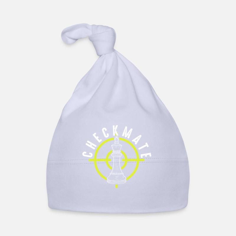 Checkmate Chess Chess - Organic Baby Cap - sky