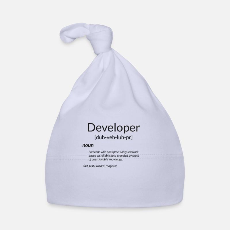 Funny Developers Gift Developer Definition Gift Organic Baby Cap