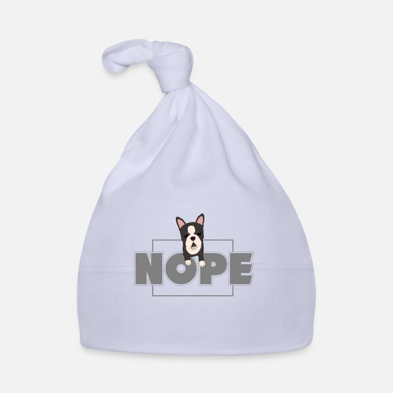Boston Terrier, Boston Terrier, Boston Terrier - Bonnet bio Bébé - ciel