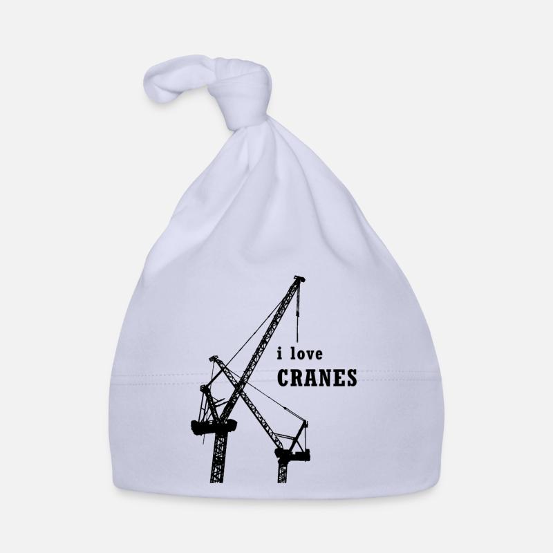 Crane - crane operator - I love cranes - construction site Organic Baby Cap
