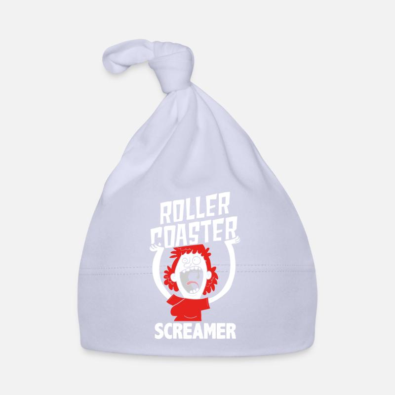 Funny roller coaster lover theme park fun fair Organic Baby Cap