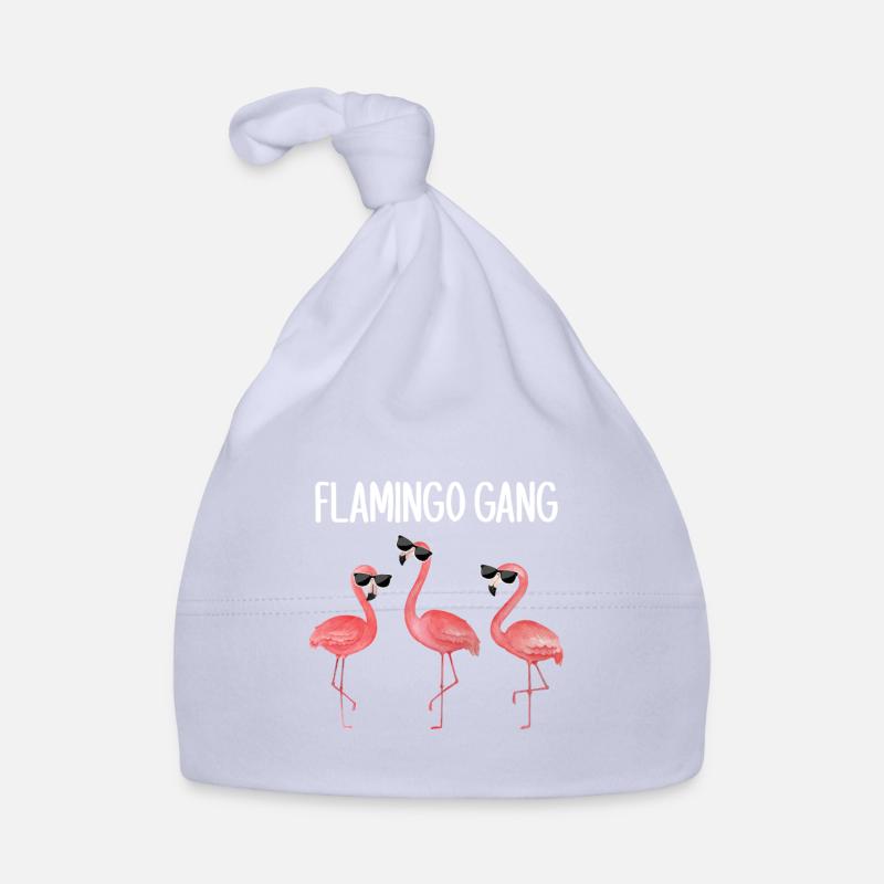 Flamant rose drôle disant Bonnet bio Bébé