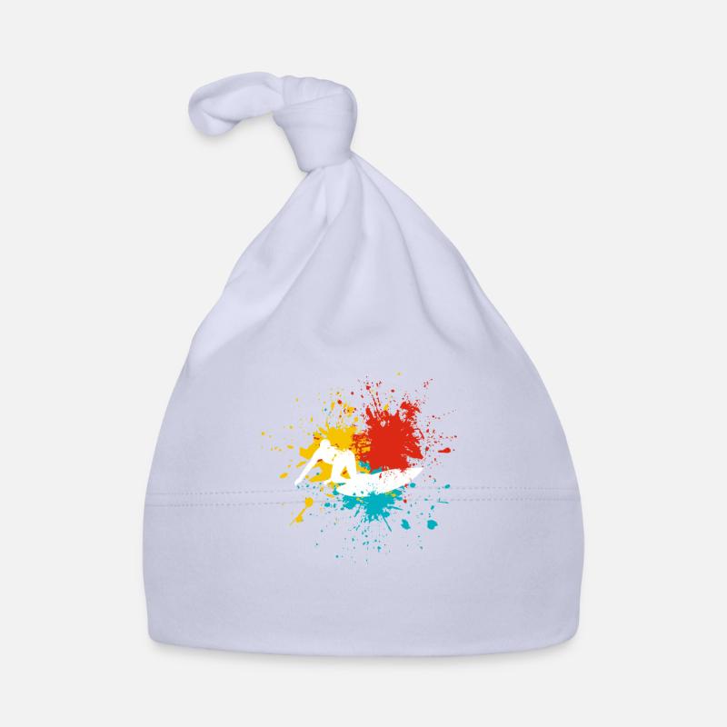 Surfer surfing Organic Baby Cap