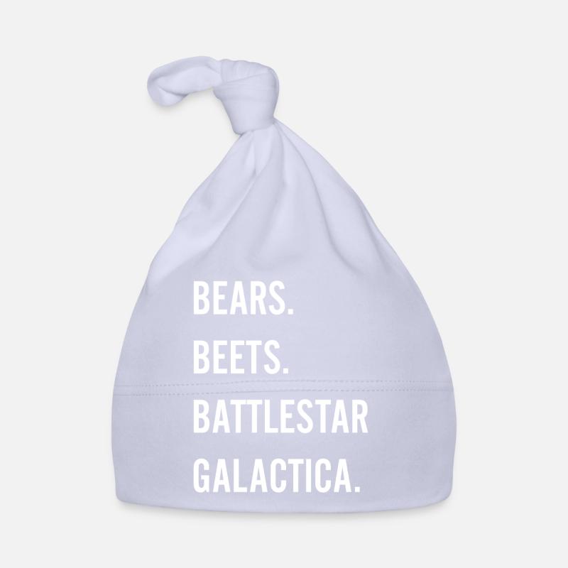 Bears Beets Battlestar Galactica - Organic Baby Cap - sky