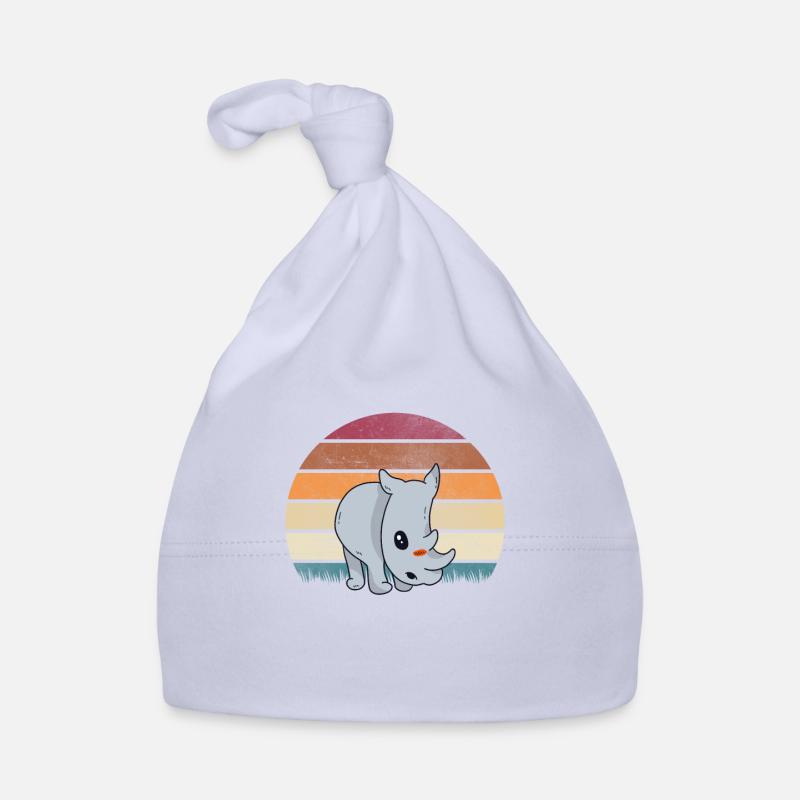 Bébé rhinocéros doux Bonnet bio Bébé