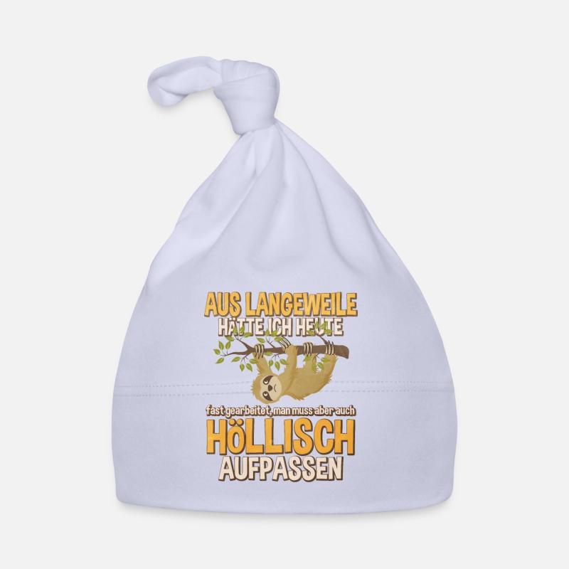 Faultier Baby Bio-Mütze