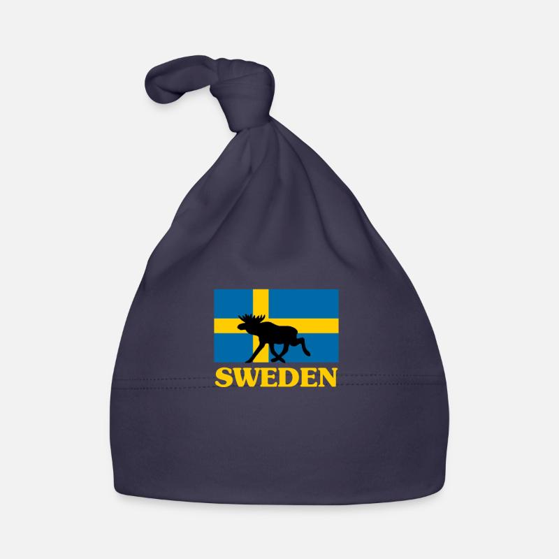 Drapeau de la Suède Elk Bonnet bio Bébé