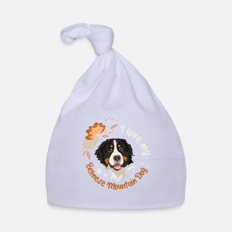 Bouvier bernois Sennen propriétaire de chien - Bonnet bio Bébé - ciel