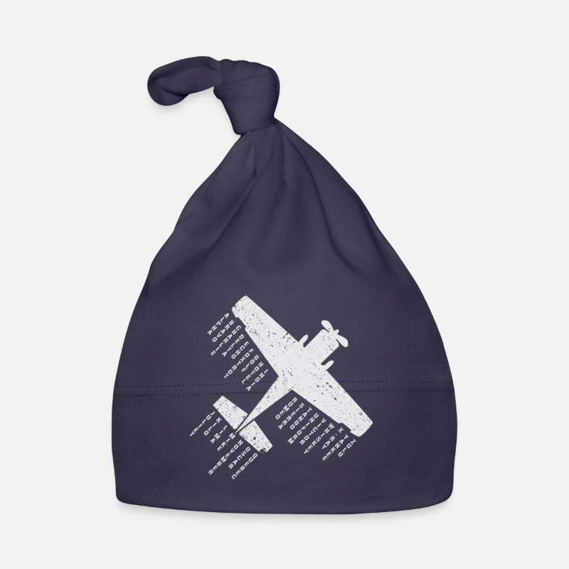 Airplane Pilot Phonetic Alphabet Gift Organic Baby Cap
