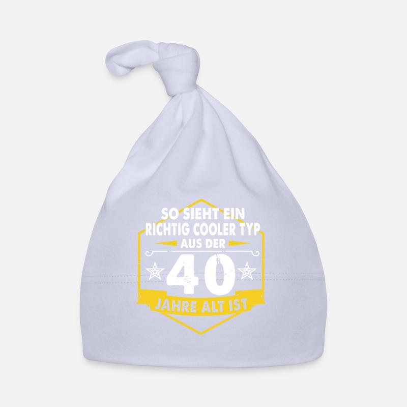40.Geburtstag Mann Männer 40 Jahre Geschenk Baby Bio-Mütze