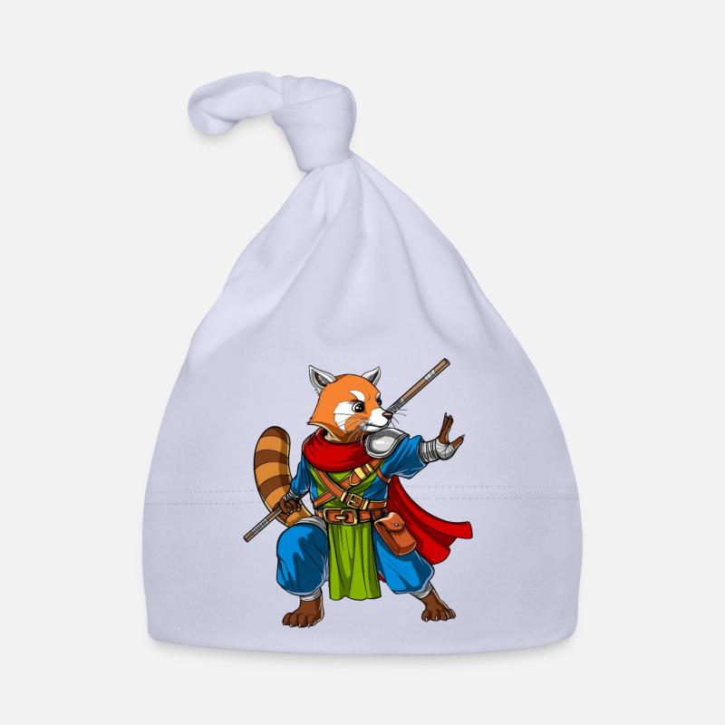 Red Panda Bear Ninja Bonnet bio Bébé