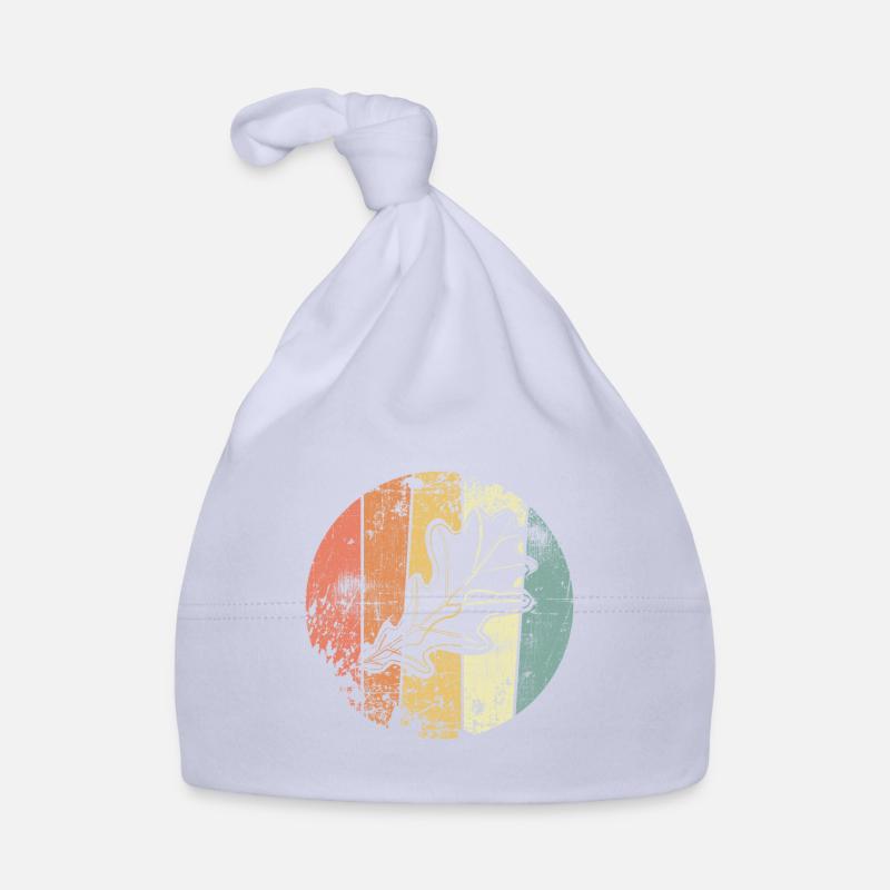 Eiche Eichenblatt Vintage Herbst Baby Bio-Mütze