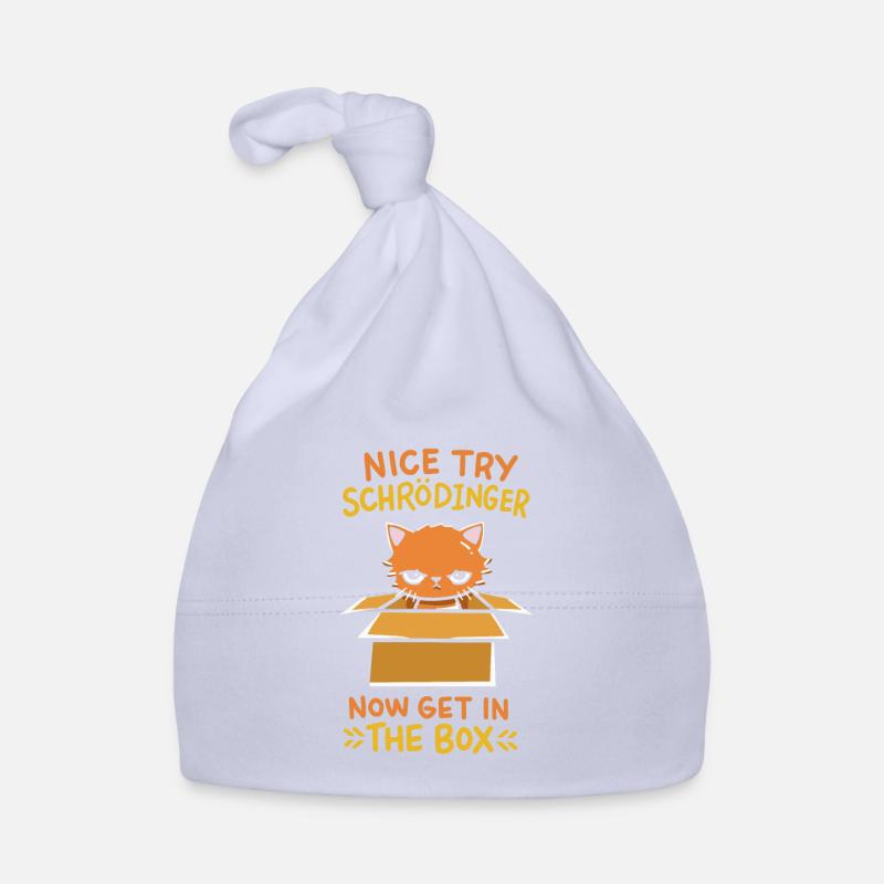 Cadeau de physique quantique pour un fan de Schrodinger - Bonnet bio Bébé - ciel