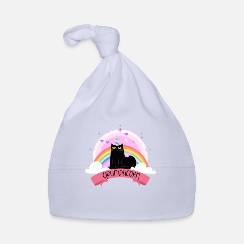 Grumpycorn Grumpy Einhorn Katze - Baby Bio-Mütze - Sky