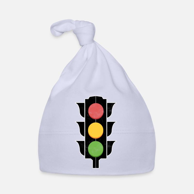 Vague verte de feu de circulation Bonnet bio Bébé