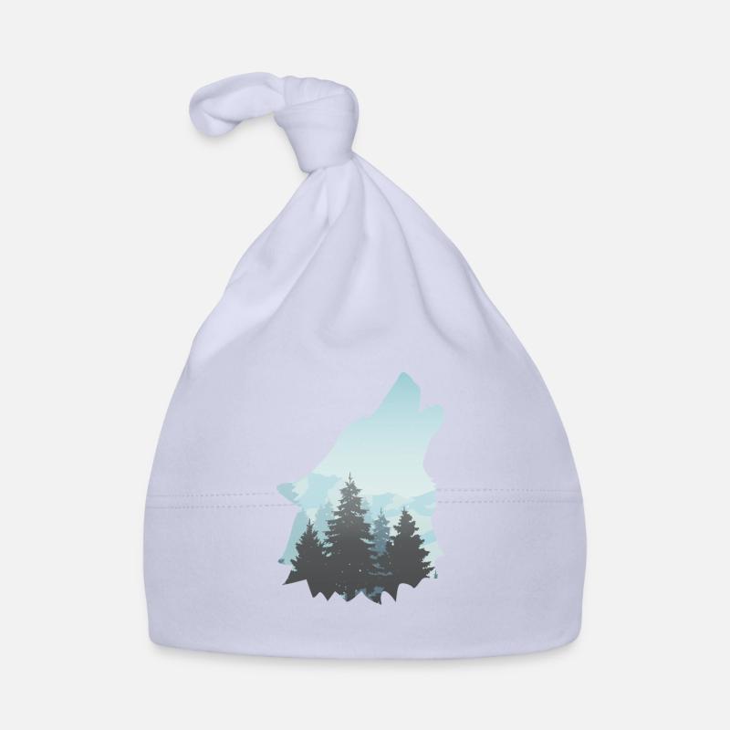 Wolf nature wolves wolf pack Organic Baby Cap