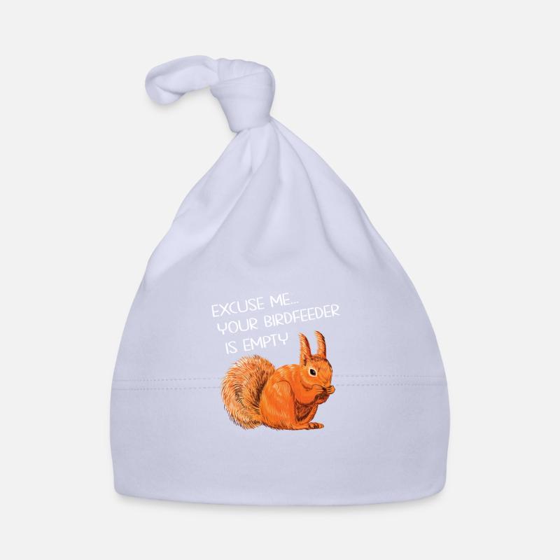 Lustiger Eichhörnchen Spruch - Baby Bio-Mütze - Sky