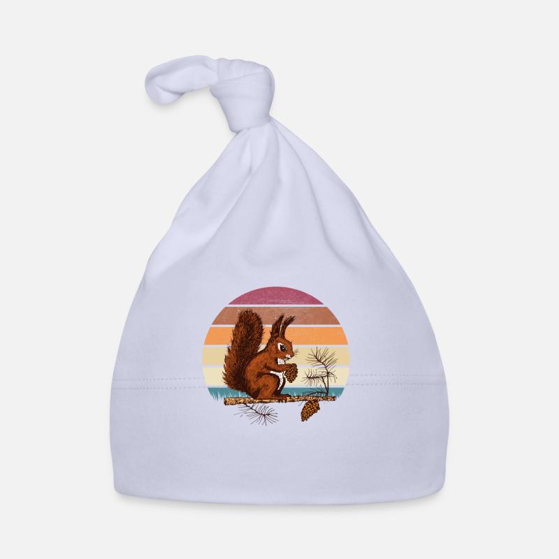 Eichhörnchen Design Baby Bio-Mütze