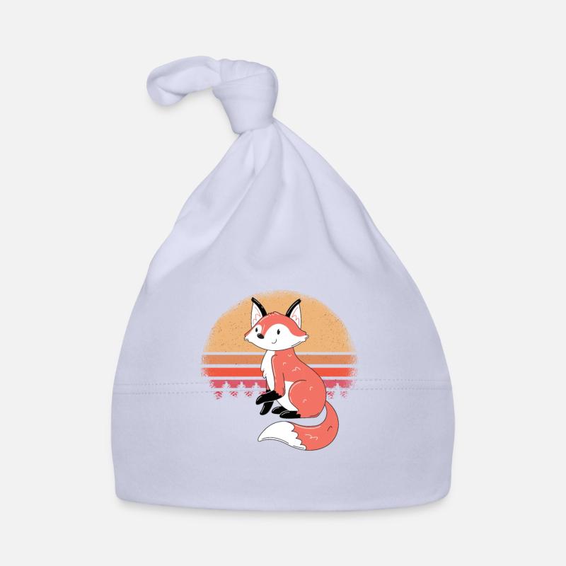 Renard mignon Bonnet bio Bébé