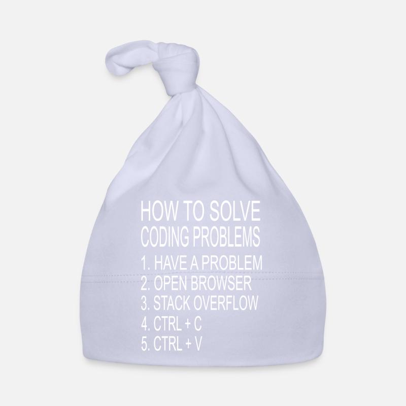 Programmer coder solving computer science problems Organic Baby Cap
