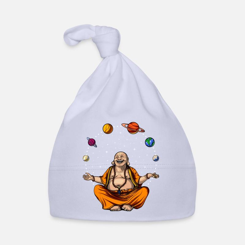 Bouddha jonglant avec les planètes spatiales Bonnet bio Bébé