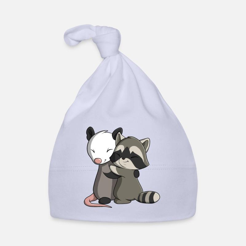 Opossum et raton laveur Bonnet bio Bébé