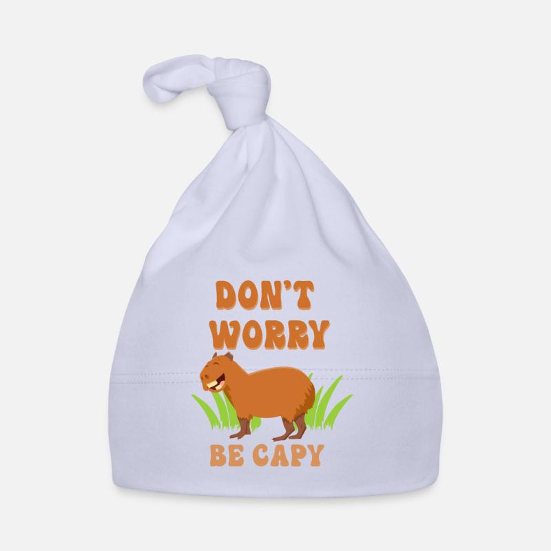 Capybara saying funny Organic Baby Cap