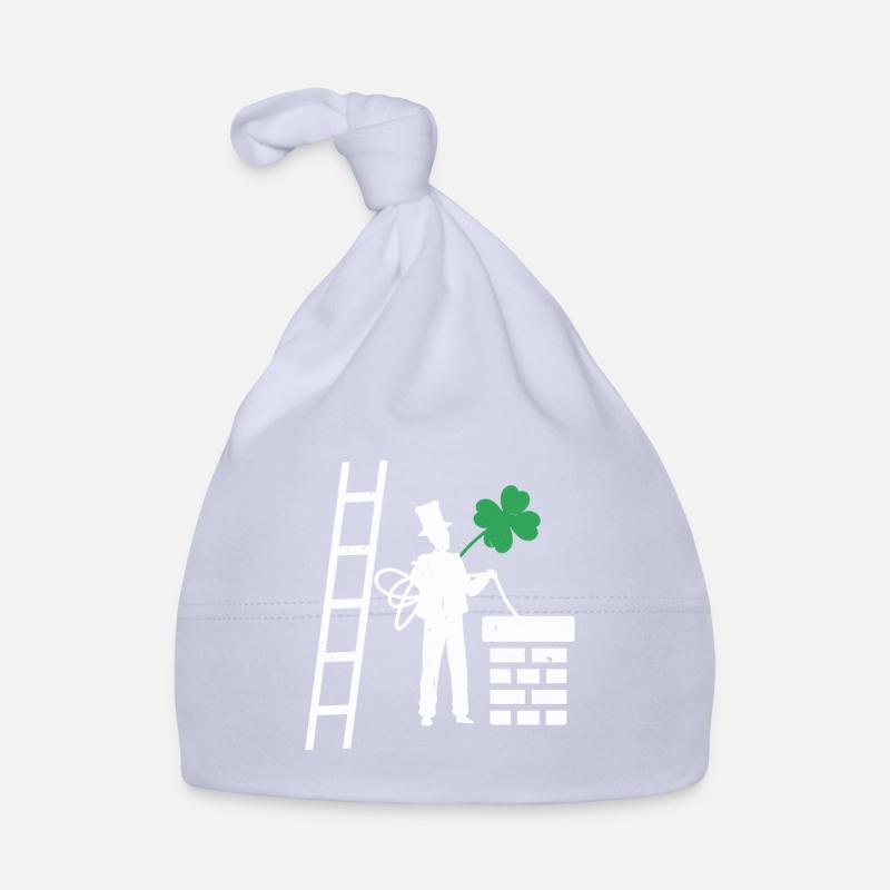 Schonsteinfeger Glücksbringer Kleeblatt Geschenk Baby Bio-Mütze