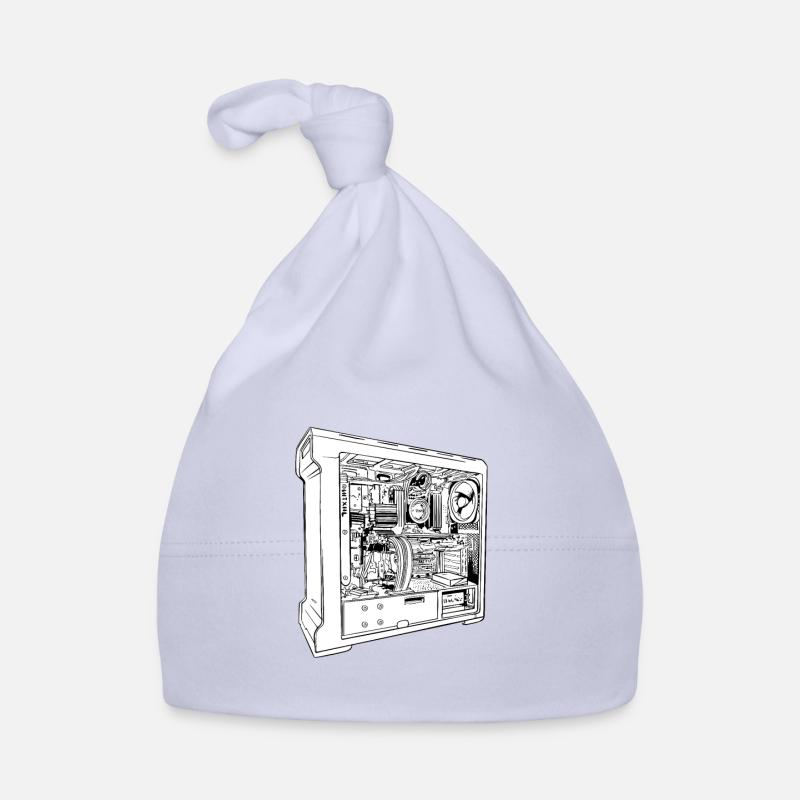 Gamer PC Gift Open Gamer PC Interior Organic Baby Cap