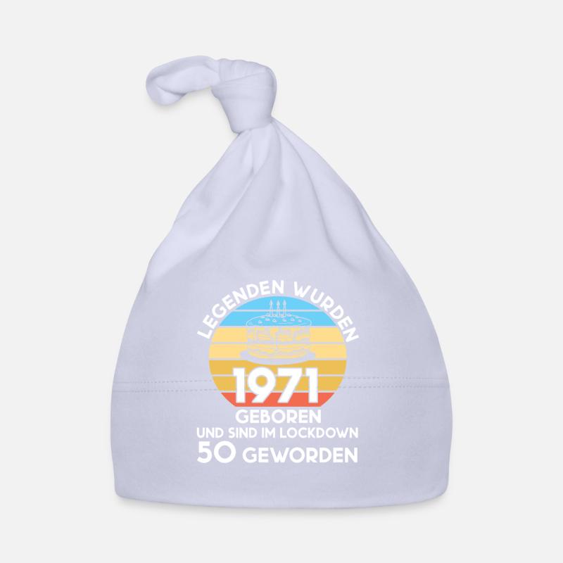 50.Geburtstag Lockdown seit 1971 Geschenk Baby Bio-Mütze