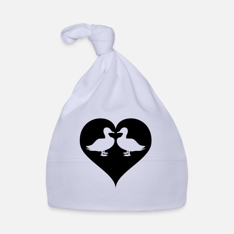 Canard Canard Grinchet Quak - Bonnet bio Bébé - ciel