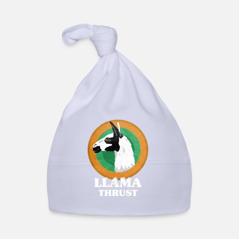 Llamathrust Llama Lama Thrust - Bonnet bio Bébé - ciel