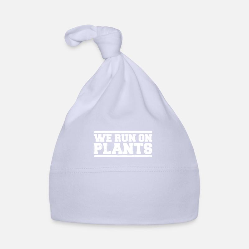 Team Vegan We Run On Plants Gift Organic Baby Cap