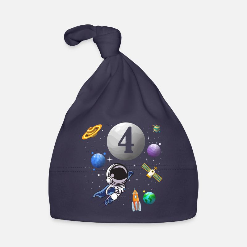 4ème anniversaire 4 ans astronaute spatial spatial Bonnet bio Bébé