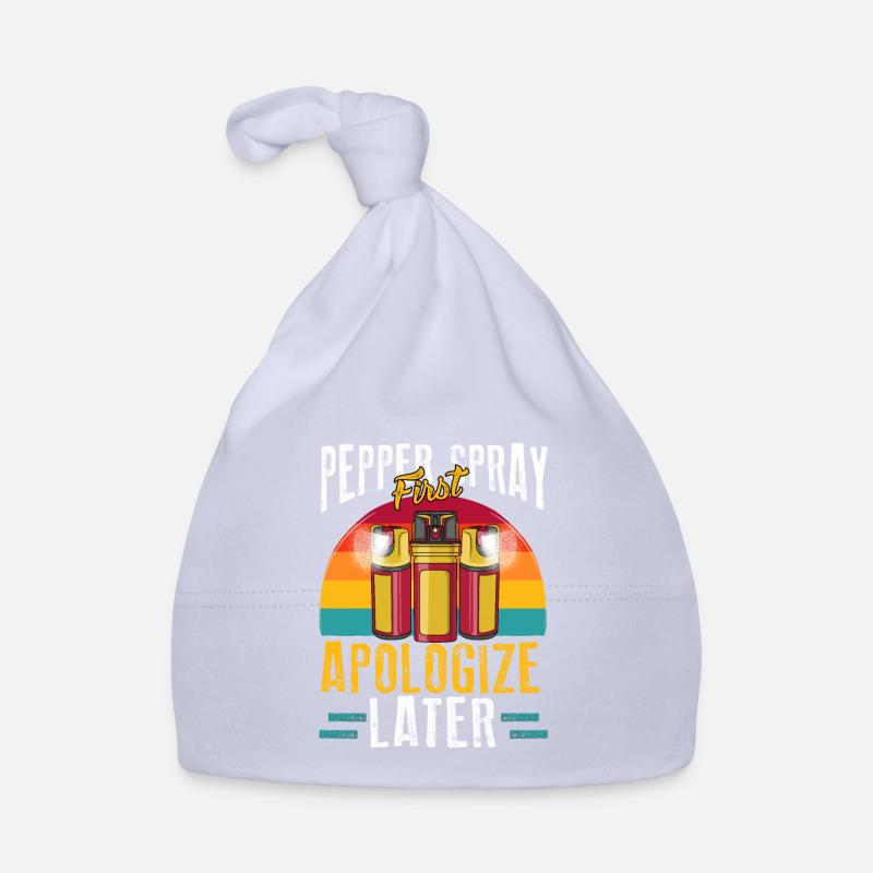 Pepper spray first, apologize later. Antisozial Baby Bio-Mütze
