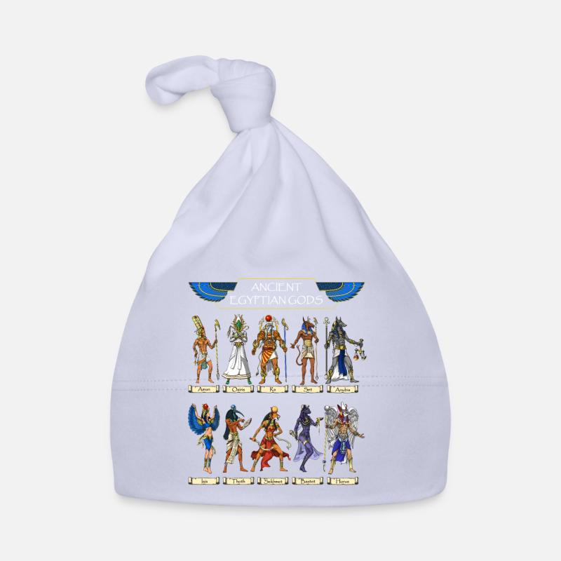 Dieux égyptiens antiques - Bonnet bio Bébé - ciel