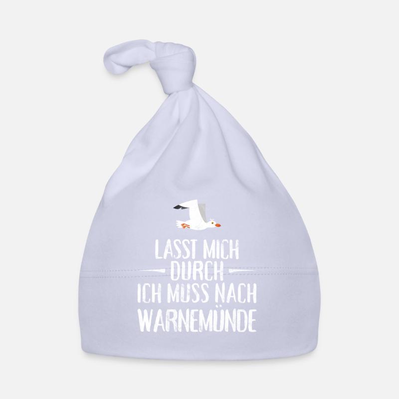 Lasst mich durch ich muss nach Warnemünde Möwe Baby Bio-Mütze
